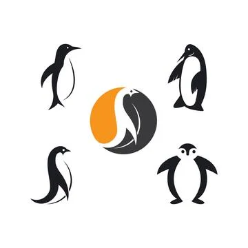 Penguin icon vector illustration design template イラスト素材