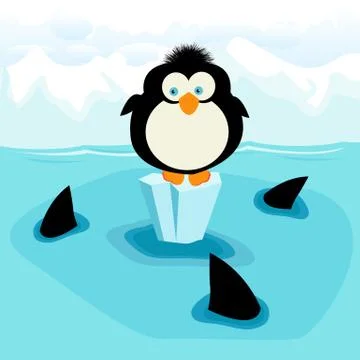 Penguin Stock-Illustration
