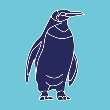 A penguin Illustrazione stock