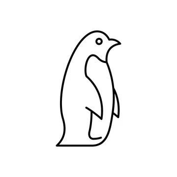 Penguin line icon Stock Illustration