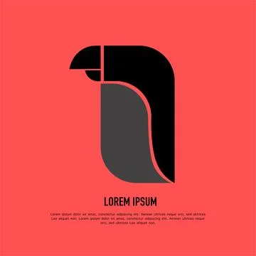 Penguin Logo Design Stock Illustration