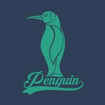 Penguin logo Stock Illustration