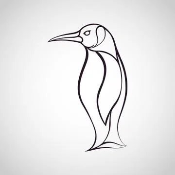 Penguin logo Stock Illustration