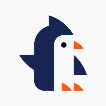 Penguin logo Stock Illustration