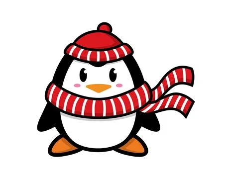 Penguin mascot character design vector Stock Illustration