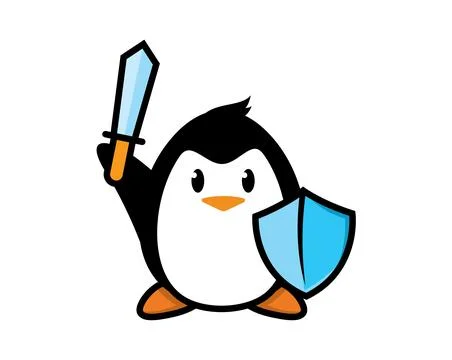 Penguin mascot character design vector Stock-Illustration
