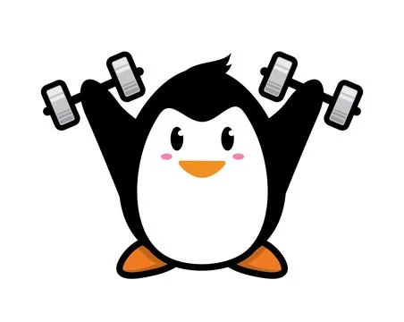 Penguin mascot character design vector Stock Illustration