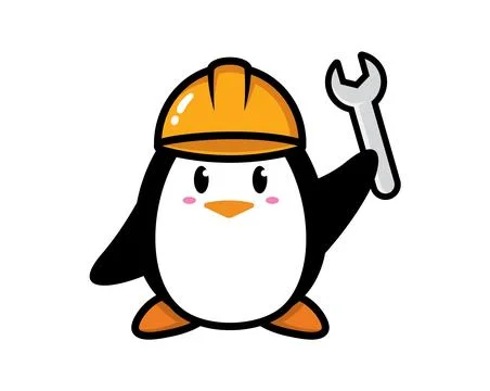 Penguin mascot character design vector Stock Illustration