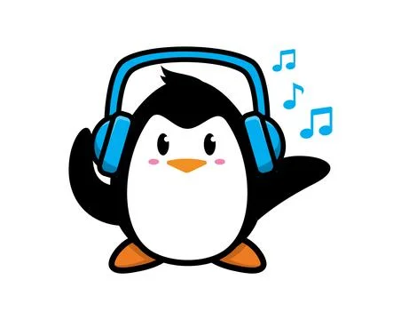 Penguin mascot character design vector Stock Illustration