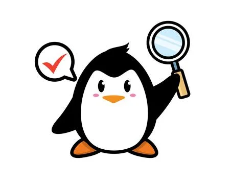 Penguin mascot character design vector Stock Illustration