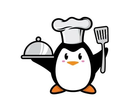 Penguin mascot character design vector Stock Illustration