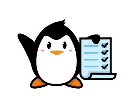 Penguin mascot character design vector Stock Illustration