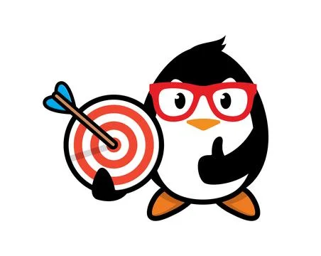 Penguin mascot character design vector Stock Illustration