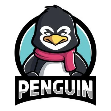 Penguin mascot logo design vector with modern illustration concept style fo.. Stock Illustration