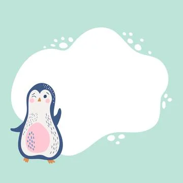Penguin shape Stock Illustration