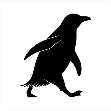 Penguin Silhouette Stock Illustration