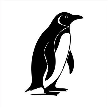 Penguin Silhouette Stock Illustration