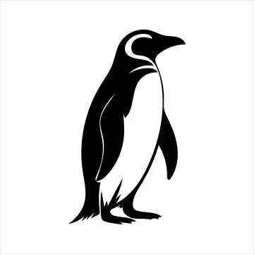 Penguin Silhouette Stock Illustration