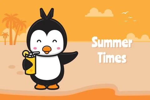 Penguin Summer-07 Stock Illustration