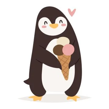 Penguin vector character Illustrazione stock