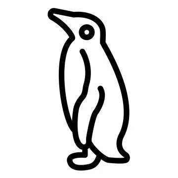 Penguin Vector Icon Design Illustration Stock Illustration
