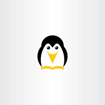 Penguin vector logo icon symbol Illustrazione stock