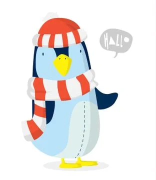 Penguin xmas Stock Illustration
