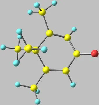 Penguinone molecular structure isolated on grey Stock Illustration