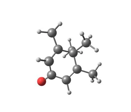 Penguinone molecular structure isolated on white Stock Illustration