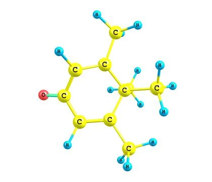 Penguinone molecular structure isolated on white Stock Illustration