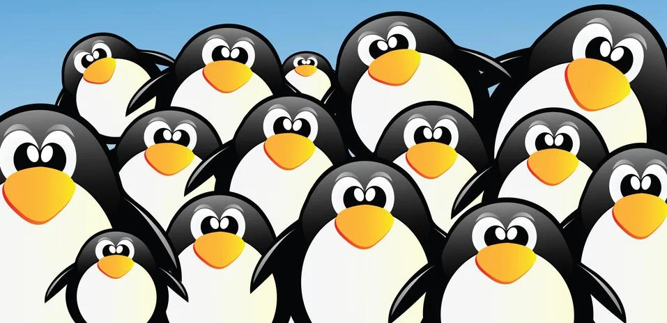 Penguins Stock Illustration