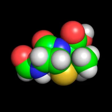 Penicillin molecule Stock Illustration