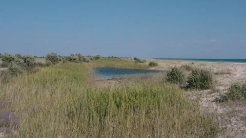 Peninsula drone shot Stock Footage 255624368