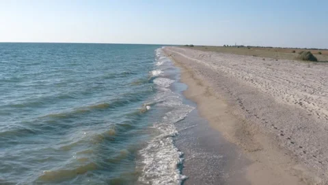 Peninsula drone shot Stock Footage 255624380