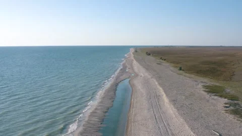 Peninsula drone shot Stock Footage 255624463