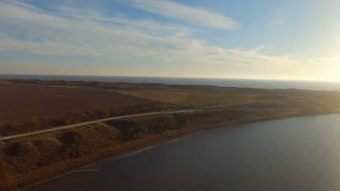 Peninsula road observation Stock Footage 134486190