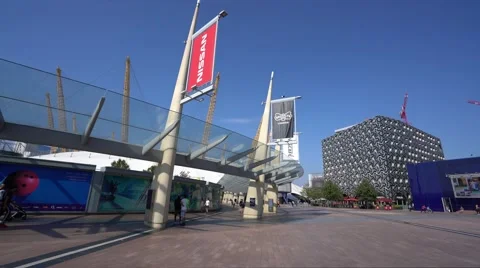 Peninsula Square at the O2 North Greenwich Stock Footage