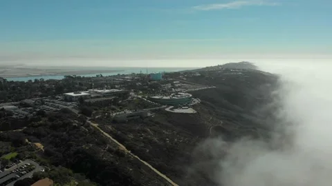 Peninsula Wrapped in a Cloud Stockbeeldmateriaal 221378154