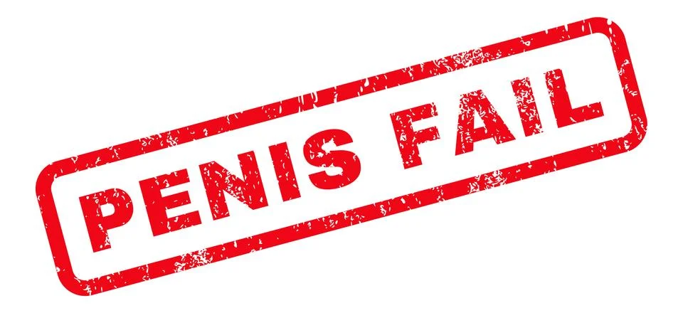 Penis Fail Rubber Stamp Illustrazione stock