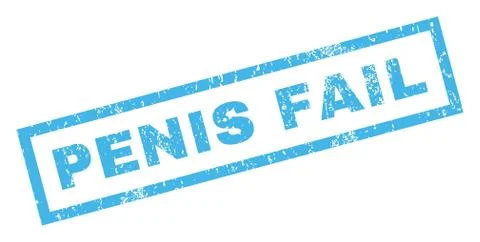 Penis Fail Rubber Stamp Stock Illustration