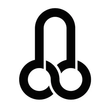 Penis- limitless symbol icon, vector Stock Illustration