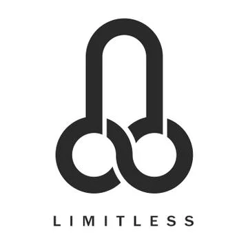 Penis- limitless symbol icon, vector Illustrazione stock