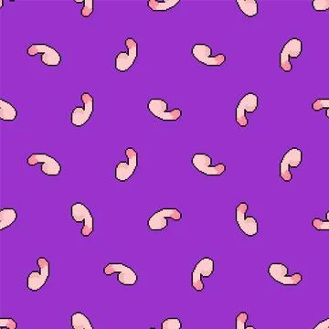 Penis pixel art pattern seamless. dick 8 bit background. pixelated vector tex 스톡 일러스트