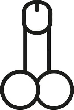 Penis symbol Stock Illustration