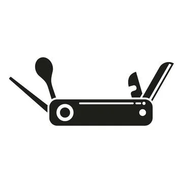 Penknife icon simple vector. Knife multitool Stock Illustration