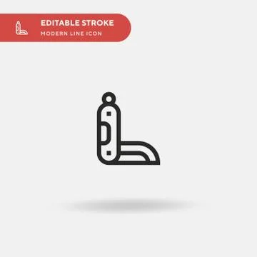 Penknife Simple vector icon. Illustration symbol design template for web mobi Stock Illustration