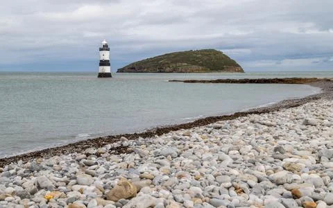 Penmon Point Lighthouse Stock Photos