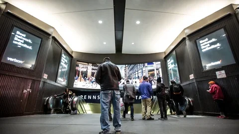 Penn Station Stock Footage 83527670