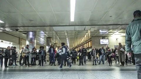 Penn Station Stock Footage 83527783