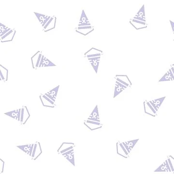 Pennant flag glyph vector seamless pattern Stock Illustration